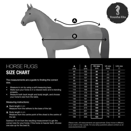 Premium navy anti-pilling fleece horse cooler rug with white piping
