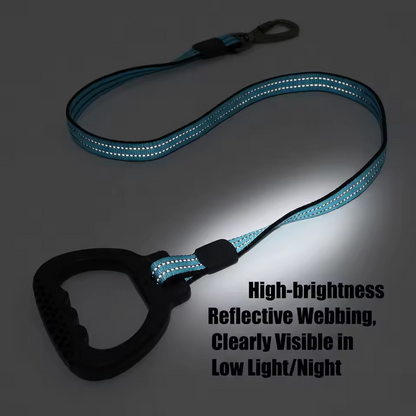 Reflektierende Hundeleine mit rutschfestem Griff, starke Nylon-Trainingsleine.