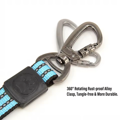 Reflektierende Hundeleine mit rutschfestem Griff, starke Nylon-Trainingsleine.