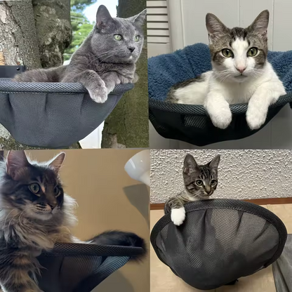 Katzenhängematte Wandmontierbar Faltbar Katzenbett Stabil Atmungsaktiv