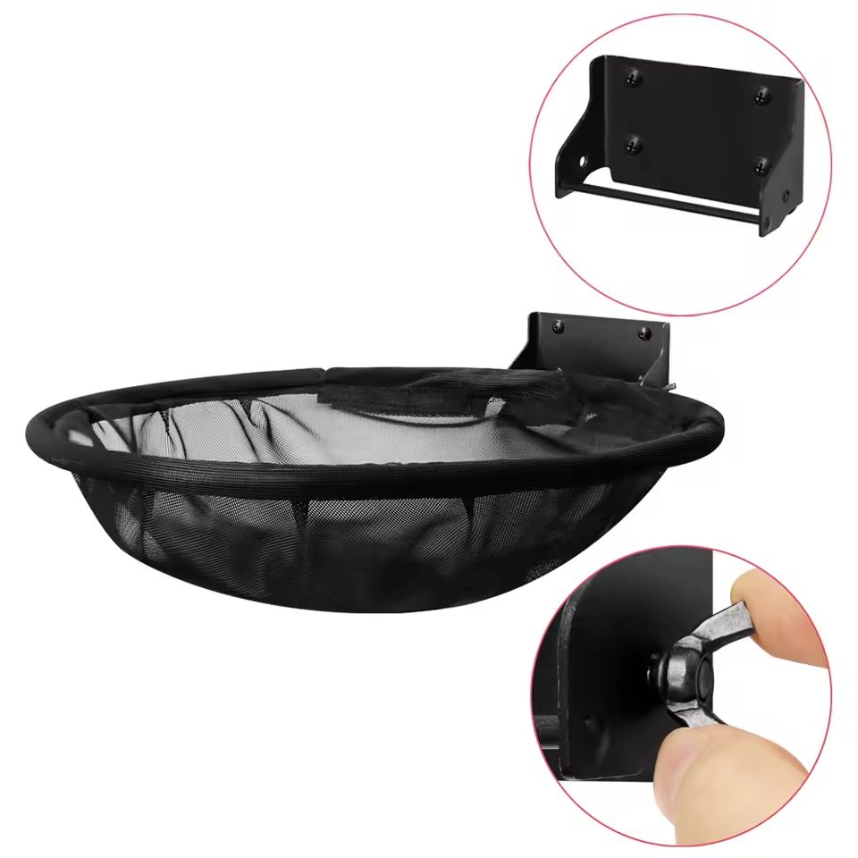 Katzenhängematte Wandmontierbar Faltbar Katzenbett Stabil Atmungsaktiv