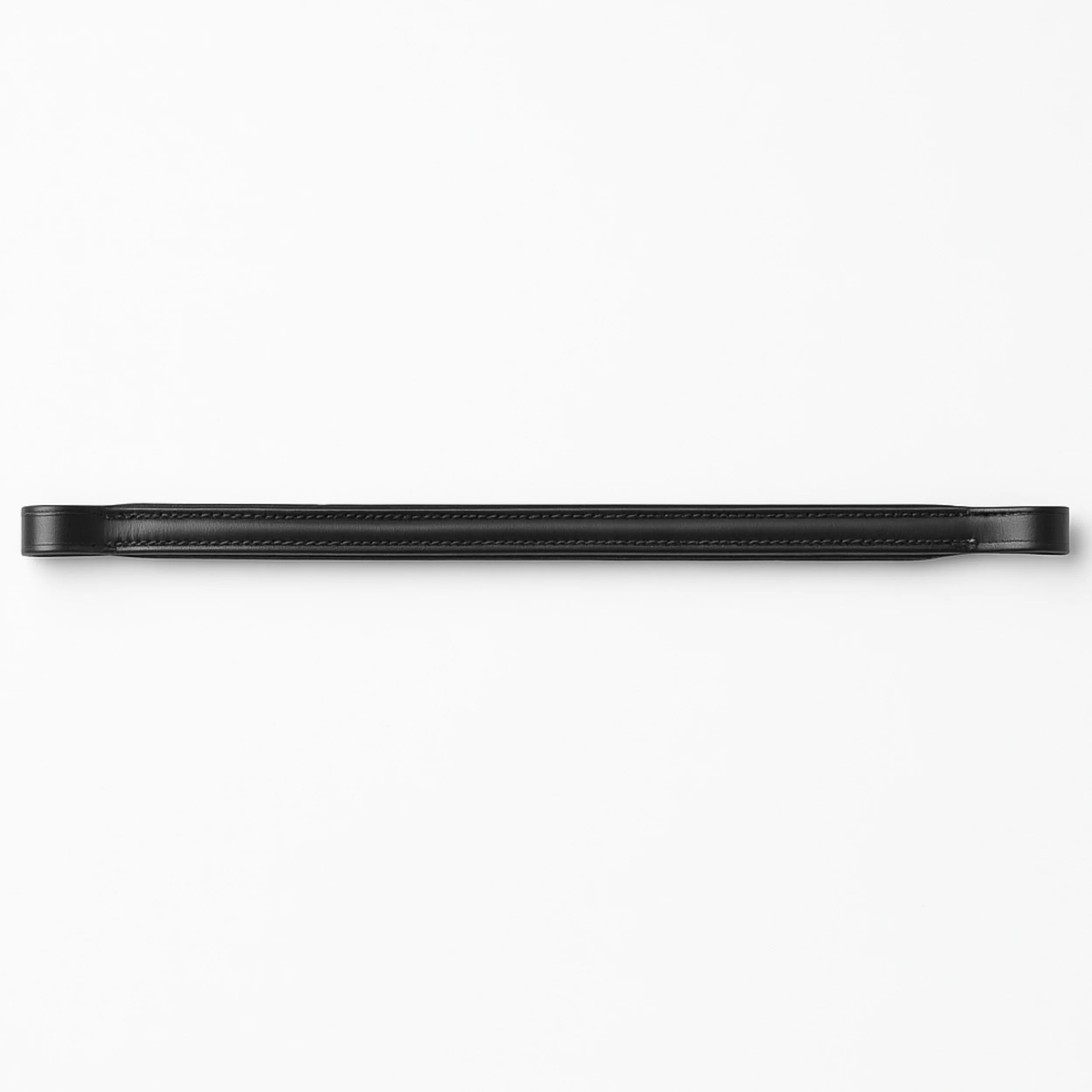 Black metal browband on a white background