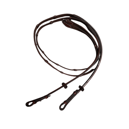 Brown Leather Horse Bridle with Reins – Padded Comfort Fit - BH-01 Oak Brown - Youshaelia