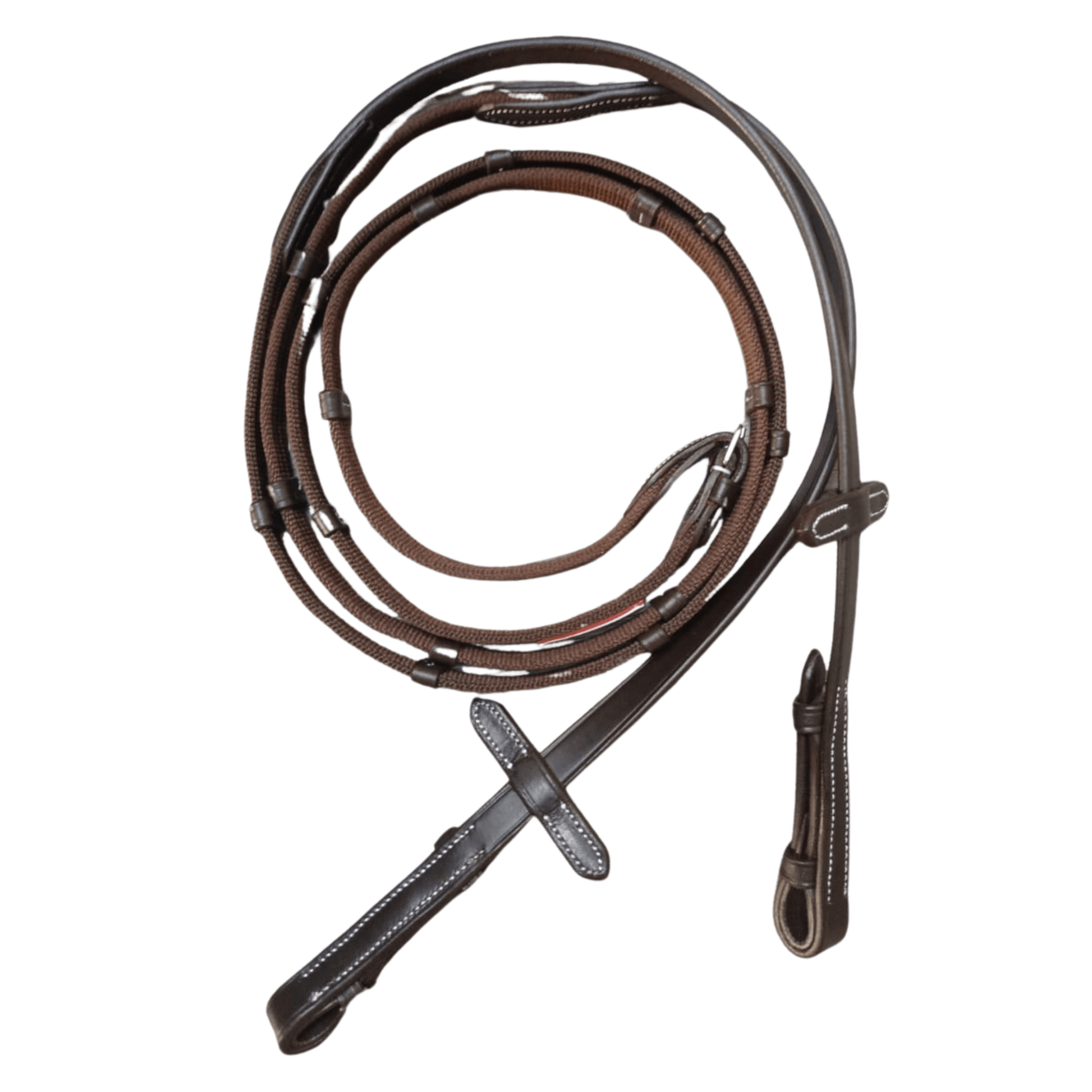 Brown Leather Horse Reins with Grip – Durable Riding Reins - BH-09 Havana - Youshaelia