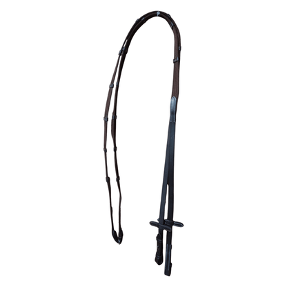 Brown Leather Horse Reins with Grip – Durable Riding Reins - BH-09 Havana - Youshaelia