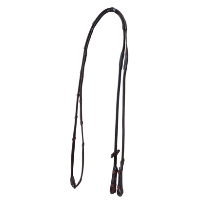 Brown Leather Horse Bridle with Reins – Padded Comfort Fit - BH-01 Oak Brown - Youshaelia
