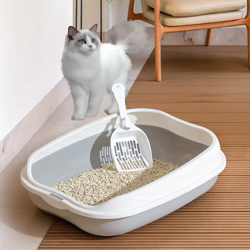 Halfgesloten Kattenbak