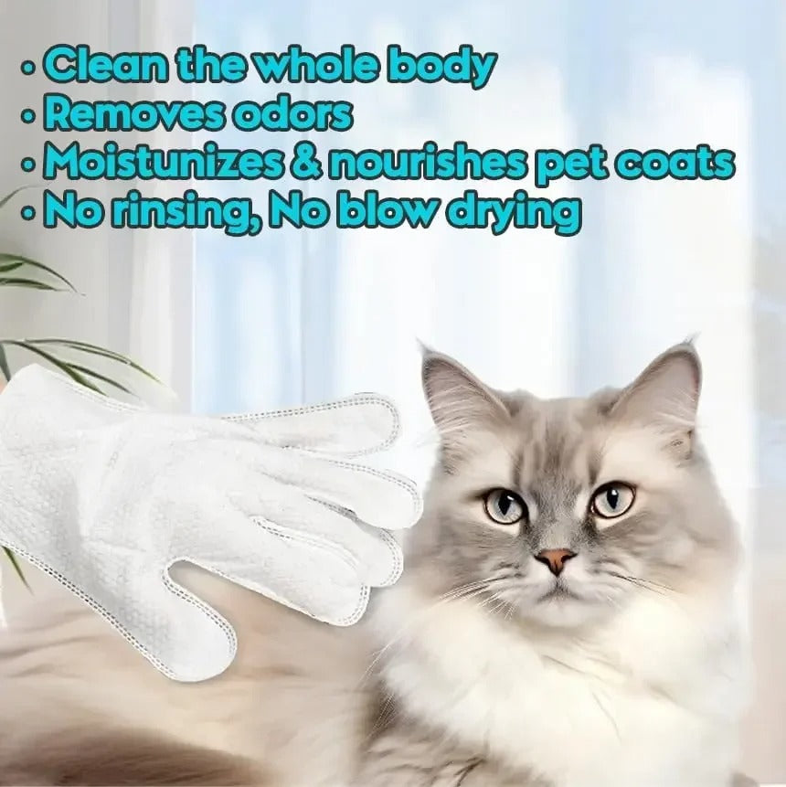 Pet Cleaning Wipe Gloves