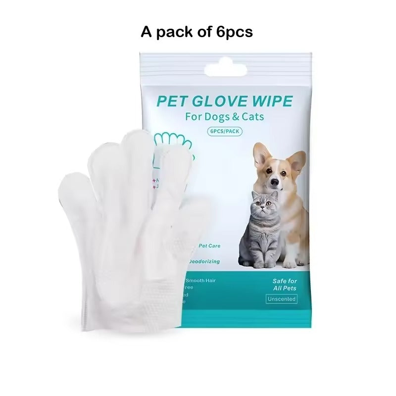 Pet Cleaning Wipe Gloves