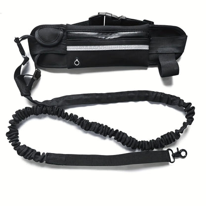 Freihand-Hundeleine mit Bauchtasche